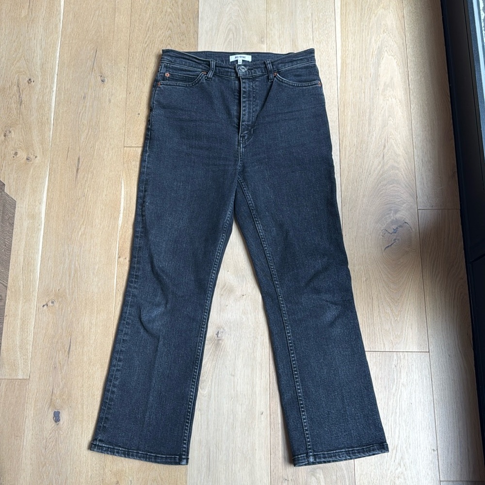 Re/done Jeans
Washed black 
Perfect condition 
97% organic cotton 3% elastane